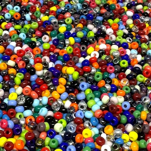 Tschechische Glasperlen, 8/0, 20 g, 800 Stück (Mischung) von bihızlı