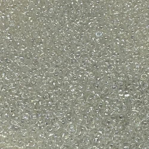 Tschechische Glasperlen, 8/0, 20 g, 800 Stück (helltransparent) von bihızlı