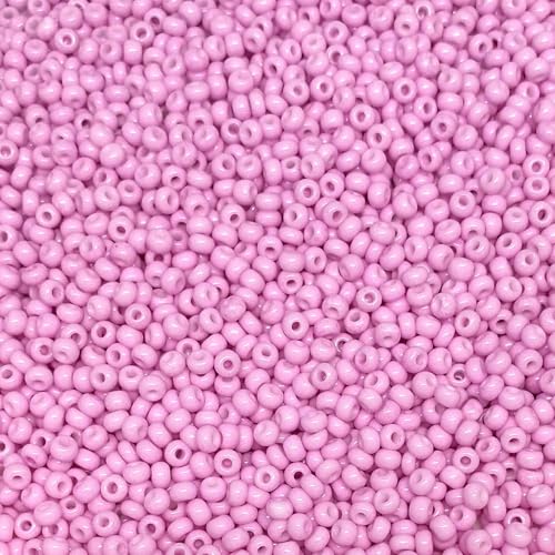 Tschechische Glasperlen, 8/0, 20 g, 800 Stück (zartes Rosa) von bihızlı