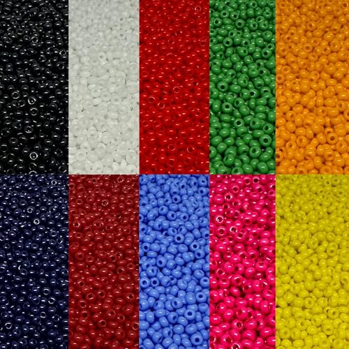 Tschechische Glasperlen, 8/0, 200 g, 8000 Stück, 10 Stück von bihızlı