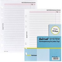 50 bind Ringbuch-Ergänzungsblätter Notizen A5 von bind
