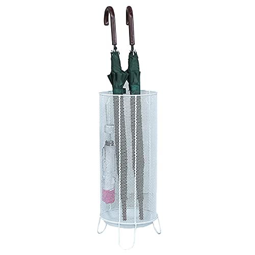 bingomiynhg Schirmständer, rund, aus Netzstoff, Schirmständer aus Metall mit Haken und Abtropfschale, Schirmeimer für Eingangsbereich, Büro, Haustür, Eingangsflur bingomiynhg Schirmständer, rund, aus Netzstoff, Schirmständer aus Metall mit Haken und Abtropfschale, Schirmeimer für Eingangsbereich, Büro, Haustür, Eingangsflur von bingomiynhg