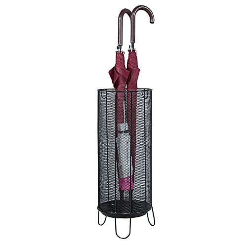 bingomiynhg Schirmständer, rund, aus Netzstoff, Schirmständer aus Metall mit Haken und Abtropfschale, Schirmeimer für Eingangsbereich, Büro, Haustür, Eingangsflur bingomiynhg Schirmständer, rund, aus Netzstoff, Schirmständer aus Metall mit Haken und Abtropfschale, Schirmeimer für Eingangsbereich, Büro, Haustür, Eingangsflur von bingomiynhg
