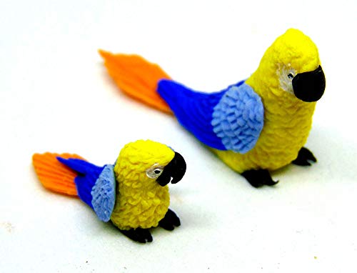 Tumdee Miniatures Puppenhaus Miniatur-Modelliermasse, kleine und große Papageien, Miniatur-Vogel-Zubehör P13 Tumdee Miniatures Puppenhaus Miniatur-Modelliermasse, kleine und große Papageien, Miniatur-Vogel-Zubehör P13 von binoa