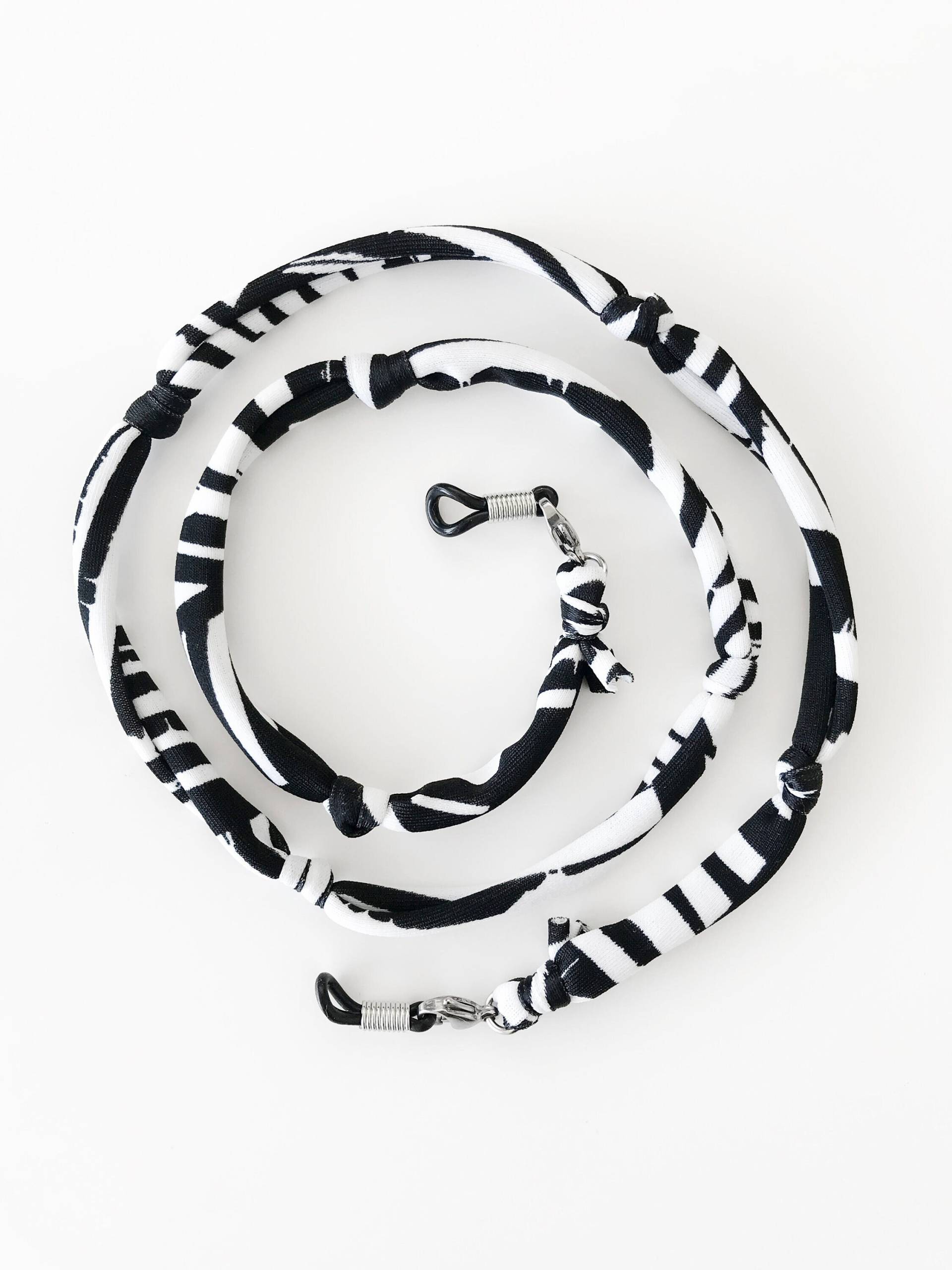 Maskenband Schwarz Weiß, Brillenband Maskenband Schwarz Weiß, Brillenband von birdienumnumshop