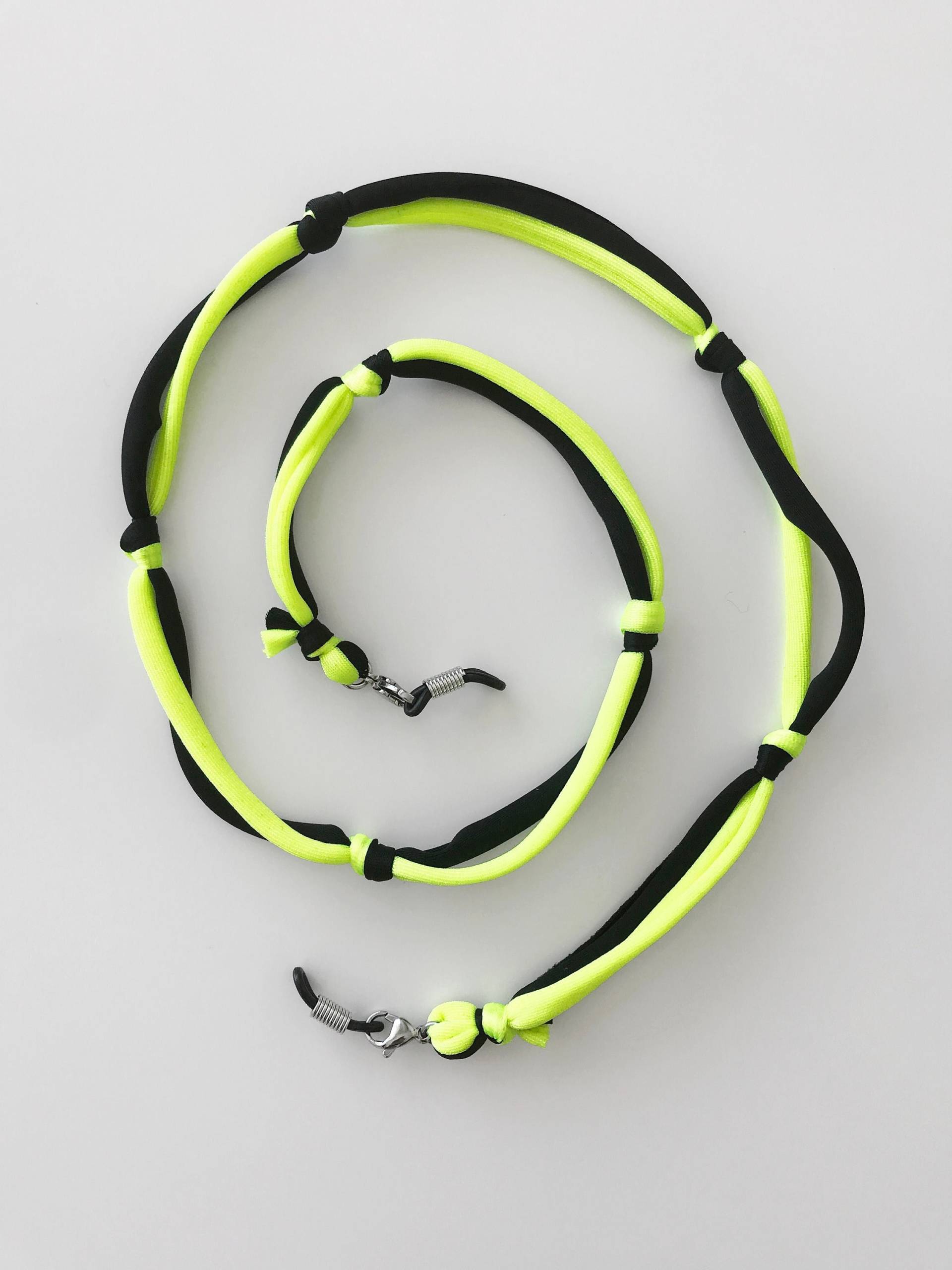 Neon Gelber Gesichtsmasken-Lanyard, Sonnenbrillen-Lanyard, Gesichtsmasken-Kette, Neon-Sonnenbrillenband, Neon-Brillenband Neon Gelber Gesichtsmasken-Lanyard, Sonnenbrillen-Lanyard, Gesichtsmasken-Kette, Neon-Sonnenbrillenband, Neon-Brillenband von birdienumnumshop