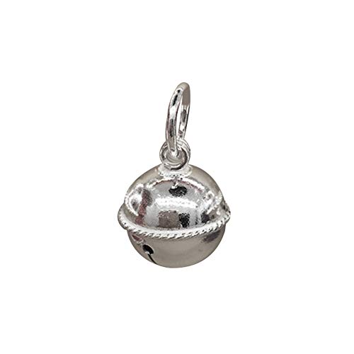 bismarckber Anhänger aus Sterlingsilber, Glocken-Anhänger, DIY Baby Halskette, Armband, Schmuck herstellen, Silber, 8 mm von bismarckber