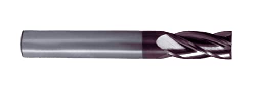Vollhartmetall-Frontfräser DIN 6527 L/6528, 4 Schneidlippen, TiAIN-Beschichtung, für Präzisionsfräsen in Metall und harten Materialien. von blendend