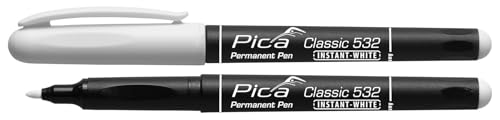 blendend Weißer Permanentmarker mit mittlerer Spitze, schnell trocknend, ideal zum Beschriften, Zeichnen und Dekorieren auf verschiedenen Oberflächen. blendend Weißer Permanentmarker mit mittlerer Spitze, schnell trocknend, ideal zum Beschriften, Zeichnen und Dekorieren auf verschiedenen Oberflächen. von blendend