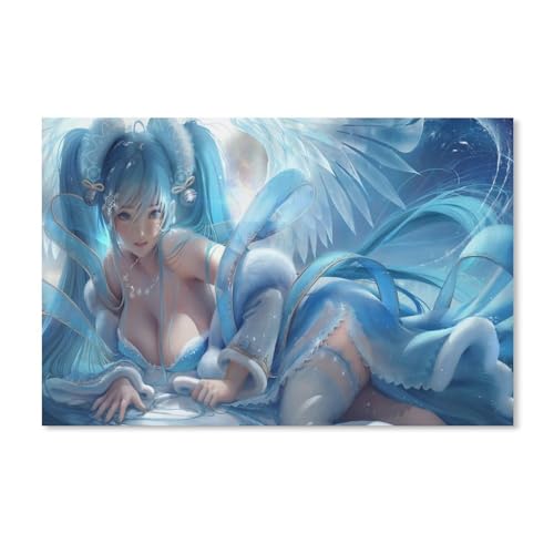 5D Custom Diamond Painting DIY,Sexy blaues Mädchen,Diamant Mosaik Stickerei Rundbohrer Geschenk（40x50cm）-C56 von blobo