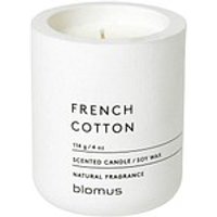 blomus Duftkerze FRENCH COTTON weiß Baumwolle von blomus