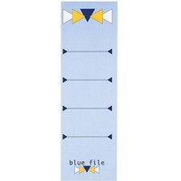 10 bluefile Ordneretiketten blue file blau für 8,0 cm Rückenbreite von bluefile