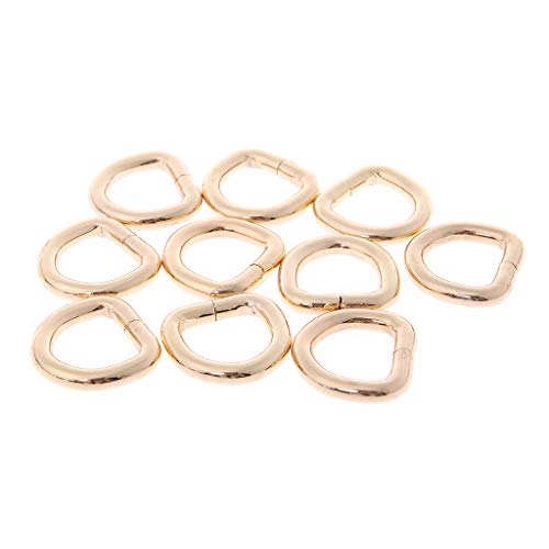 bobeini 10pcs 15mm Metallhandtasche Ledertasche Geldbörse Riemen Gürtel Web D Ring Schnallenverschluss Hellgold bobeini 10pcs 15mm Metallhandtasche Ledertasche Geldbörse Riemen Gürtel Web D Ring Schnallenverschluss Hellgold von bobeini