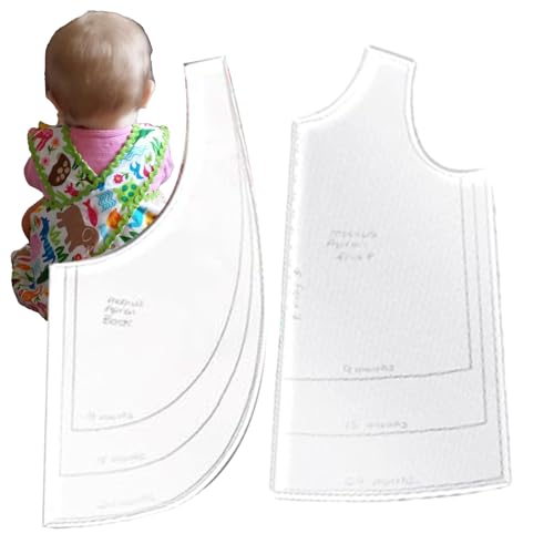 boiler Nähvorlagen für Babykleidung - Einfache Schnittmuster für Anfänger,Wiederverwendbare Wendeweste-Nähschablone, einfache Schnittmuster, kleine Kleidung, Puppenzubehör von boiler