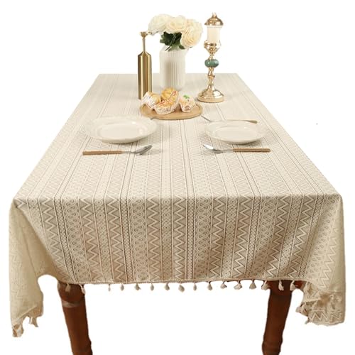 Lace Tablecloth Dustproof Bohemian Tablecloth Hollowed Out Household Tassel Table Runner Lace Tablecloth Dustproof Bohemian Tablecloth Hollowed Out Household Tassel Table Runner von boiszeda