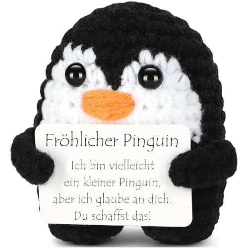 boluoboluomi Positive Penguin Ich Liebe Dich Geschenke, Jahrestag Geschenk für Frauen, Pocket Hug Pinguin, Romantische Geschenk für Ehefrau Hochzeitstag Valentinstag (C) von boluoboluomi