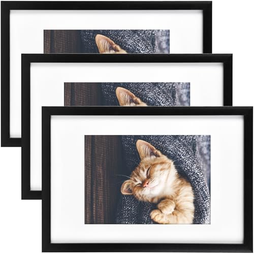 bomoe 3x Bilderrahmen 13x18 cm Schwarz Galeria – Fotorahmen Collage 13x18 cm aus Holz, Kunststoffglas, Metall-Aufhängung & Passepartout Multirahmen für Bilderrahmen Set für Foto – Picture Photo Frame bomoe 3x Bilderrahmen 13x18 cm Schwarz Galeria – Fotorahmen Collage 13x18 cm aus Holz, Kunststoffglas, Metall-Aufhängung & Passepartout Multirahmen für Bilderrahmen Set für Foto – Picture Photo Frame von bomoe