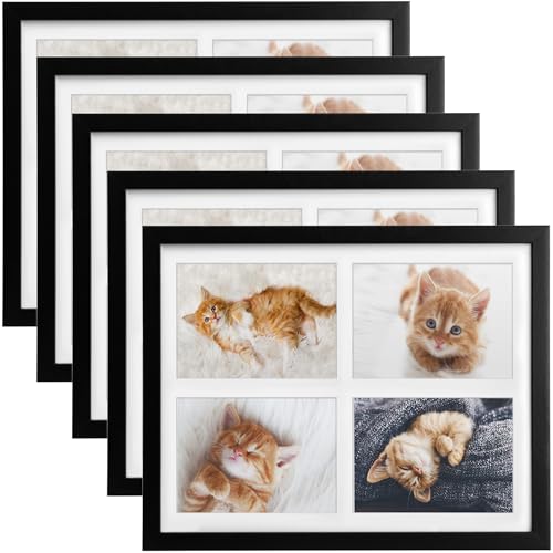 bomoe 5x Bilderrahmen Collage für 4 Fotos 10x15 cm – Fotorahmen Collage aus Holz, Kunststoffglas, Metall-Aufhängung & Passepartout Multirahmen für Bilderrahmen Set – Bilderrahmen 10x15 Schwarz Galeria bomoe 5x Bilderrahmen Collage für 4 Fotos 10x15 cm – Fotorahmen Collage aus Holz, Kunststoffglas, Metall-Aufhängung & Passepartout Multirahmen für Bilderrahmen Set – Bilderrahmen 10x15 Schwarz Galeria von bomoe
