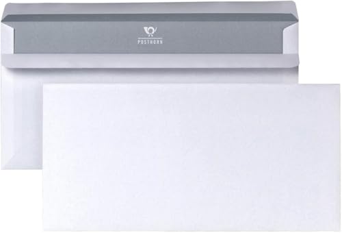 POSTHORN Briefumschlag Din Lang (110x220mm) selbstklebend weiß 75g 1000 Stück von bong