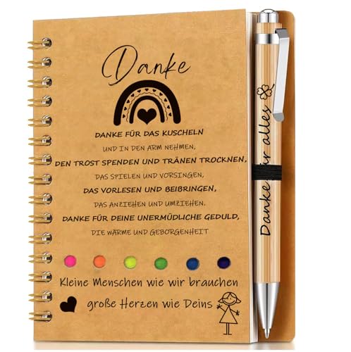 Dankeschön Erzieherin Geschenk Notizbuch,Abschiedsgeschenk Erzieherin,Abschiedsgeschenk Kindergarten,Geschenk Erzieherin abschied,Abschiedsgeschenke für Kollegen,Kita Kindergarten (Style 1) von boocooberg