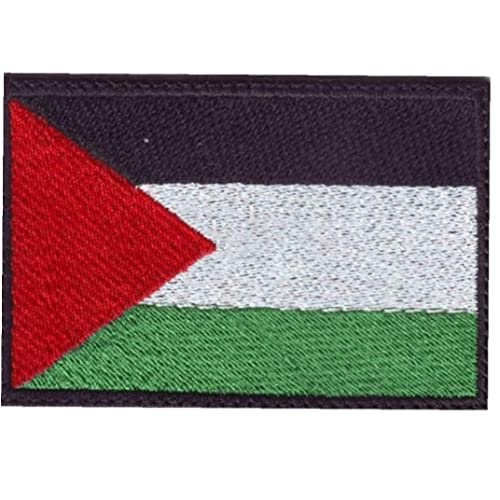 Palästina Flagge Patch 1pc Sticked Military Morale Emblem Abzeichen Applique Befestigungsmittelhaken Und Schleife Für Bekleidungssack von bopely