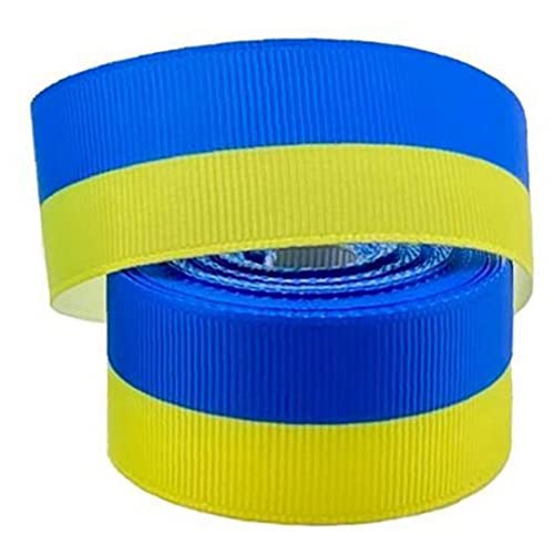 5 Yards/roll 25mm Ukraine Flaggenband Ukrainisch Gelbblau Gestreiftes Band Für Haarhandwerksnähung Accessoires 5 Yards/roll 25mm Ukraine Flaggenband Ukrainisch Gelbblau Gestreiftes Band Für Haarhandwerksnähung Accessoires von bopely