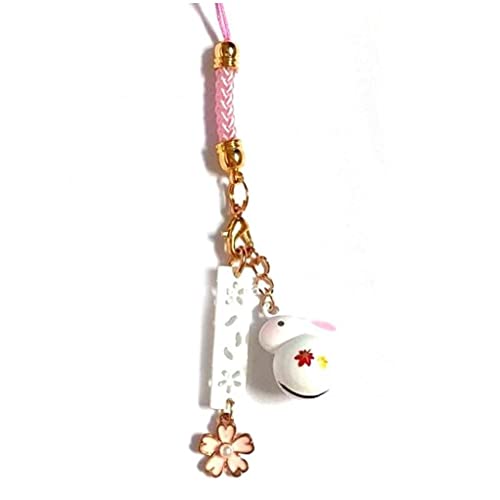 bopely Telefon Charme, Süßer Kaninchen Kirschblüten -Handy -handygurt Charme Telefon Lanyard Lucky Charm Anhänger Für Schlüsselbundhandtaschendekoration bopely Telefon Charme, Süßer Kaninchen Kirschblüten -Handy -handygurt Charme Telefon Lanyard Lucky Charm Anhänger Für Schlüsselbundhandtaschendekoration von bopely