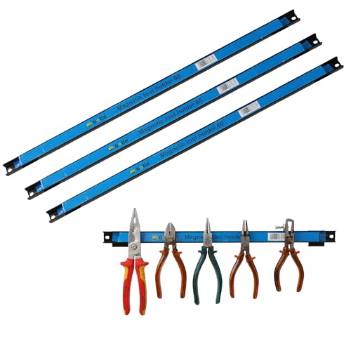3 x Magnetische Werkzeugleiste Metallstreifen Länge 60 cm Schwarz Werkzeughalter Starker Magnet, mit Befestigungslöchern, Schrauben und Dübel inklusive für Schraubendreher, Zangen, Bohrer und mehr 3 x Magnetische Werkzeugleiste Metallstreifen Länge 60 cm Schwarz Werkzeughalter Starker Magnet, mit Befestigungslöchern, Schrauben und Dübel inklusive für Schraubendreher, Zangen, Bohrer und mehr von botle