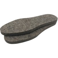 Einlegesohlen aus Wollfilz - Schuhgröße 34-35 von Grau