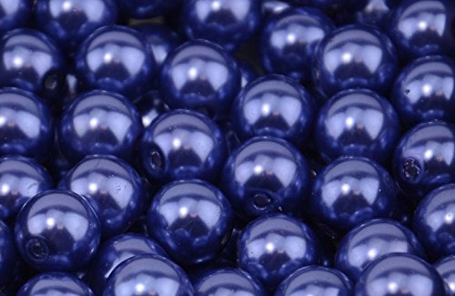 Dark Blue Glass Pearl Beads Round 4mm - approx 200pcs Dark Blue Glass Pearl Beads Round 4mm - approx 200pcs von boxdisplays