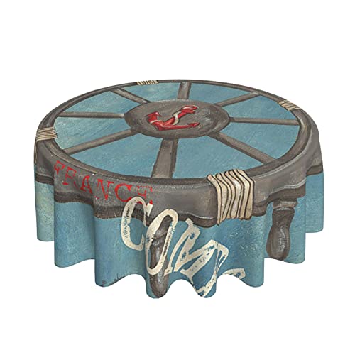 Wachstischdecke Ankerhelm Marineblau Rund Tischdecke Abwaschbar Tischwäsche 152Cm Für Jubiläum Terrasse Camping Wachstischdecke Ankerhelm Marineblau Rund Tischdecke Abwaschbar Tischwäsche 152Cm Für Jubiläum Terrasse Camping von bozhoushimotangbaihuoyouxiangongsi