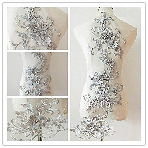 3D Spitze Applique Patch Blume Patches Applique Motive Rose Pailletten Französisch Diamante Perlen Applique Trim ideal für DIY Handwerk Nähen Kostüm Schneiderei Braut Hochzeit 3 in 1 20cm * 72cm A1 3D Spitze Applique Patch Blume Patches Applique Motive Rose Pailletten Französisch Diamante Perlen Applique Trim ideal für DIY Handwerk Nähen Kostüm Schneiderei Braut Hochzeit 3 in 1 20cm * 72cm A1 von bridallaceuk