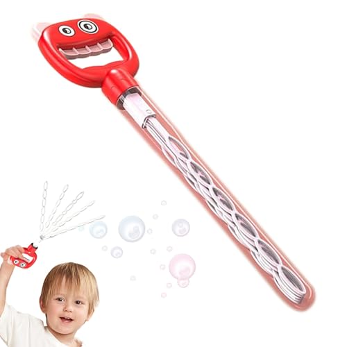 Bubble Blower Stab, Bubble Sticks für Kinder - Bubble lächelndes Gesicht Handheldgebläse,5-Claw-Interaktives Spielzeug, Partyspiele im Freien für Kinder Geburtstag Camping Outdoor Aktivität von brooksnaji