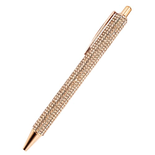 Crystal Decorative Stift - Stilvoller Glitzer -Kugelschreiber, Design -Schreibwerkzeug Mit Shining Stone | Niedlicher Rotierender Stift Für Frauenhandschreiberarbeit, Perfekte Dekoration Stationery Ac von brooksnaji