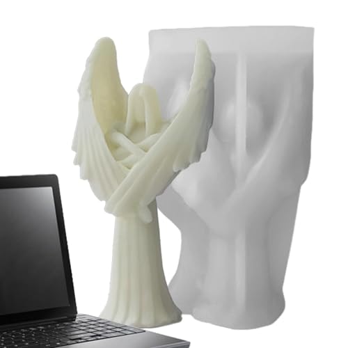 Engelsharzform, Engel Seifenform | Dark Angel Silikonform mit Flügel Harz Form | Kerzenform zum Schmelzen von 3D Wohnkultur von brooksnaji
