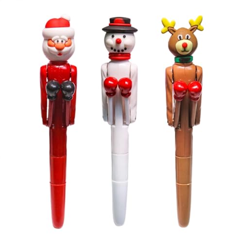 Fantasie-Spielzeug-Stift – 3 Locher, Box-Kugelschreiber | interaktiver Stressabbau Kugelschreiber, Schreibstift für Kinder, kreatives Schreibwerkzeug, Zubehör von brooksnaji