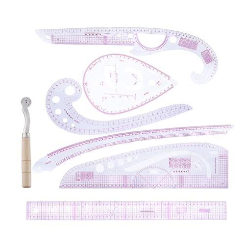 Französisches Kurvenlineal-Set, 7-teiliges Set – Nähset, Schneider-Nähset, Muster-Set, Herstellung von Multifunktions-Lineal, Muster, zugeschnitten für Lineal, Nähkleidung Französisches Kurvenlineal-Set, 7-teiliges Set – Nähset, Schneider-Nähset, Muster-Set, Herstellung von Multifunktions-Lineal, Muster, zugeschnitten für Lineal, Nähkleidung von brooksnaji