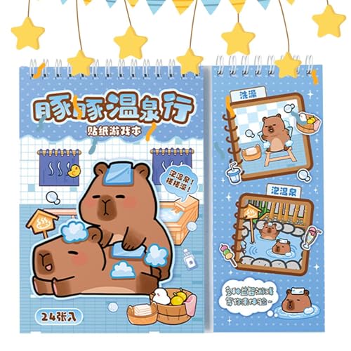 Journalaufkleber für die Journalisierung, Capybara-Aufkleber für die Journalisierung | Aufkleber Scrapbook Decal Capybara | Scrapbooking-Aufkleber für Zeichnungsszene von brooksnaji