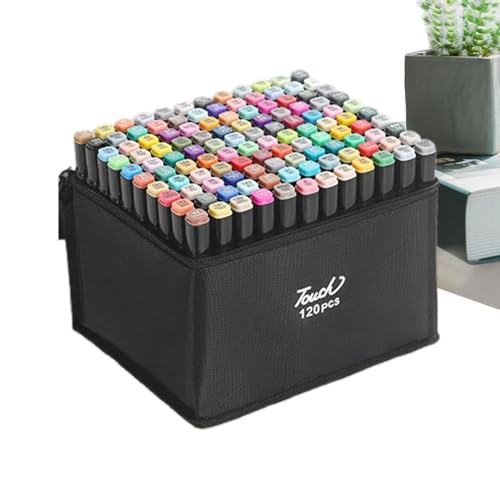 Kunst-Skizzenstifte - Marker Set, Marker Set | Finelstich und Pinsel Brush Book Take Coloring Marker Paster Baskers Sobers für Kinder Toddler für Kinder von brooksnaji