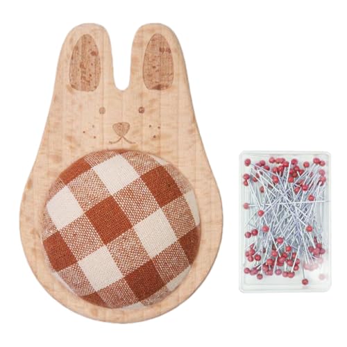 Nadelknäuel | dekorativer Nadelhalter | niedlicher Organizer in Tierform mit 100 Stecknadeln für Anfänger und Stickereien von brooksnaji