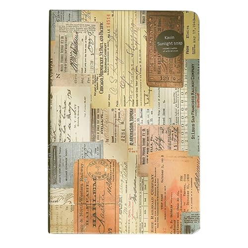 Notizblock im Vintage-Stil – 100 Seiten Notizbuch | Retro Notizbuch | Breites Einsatzspektrum von brooksnaji