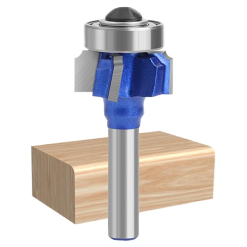 Router-Bit für Kantenformung, abgerundete Eckbohrer, Kugellagerführung für Bits mit abgerundeter Kante, professionelle 4-Zahn-Hartmetall-Winkel-Bits für Holz von brooksnaji
