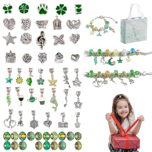 Schmuckbastelset für Mädchen, Perlenarmbänder, bunte Perlen-Armband-Set, Schmuckherstellungs-Set für | Halsketten- und Armband-Set mit von brooksnaji