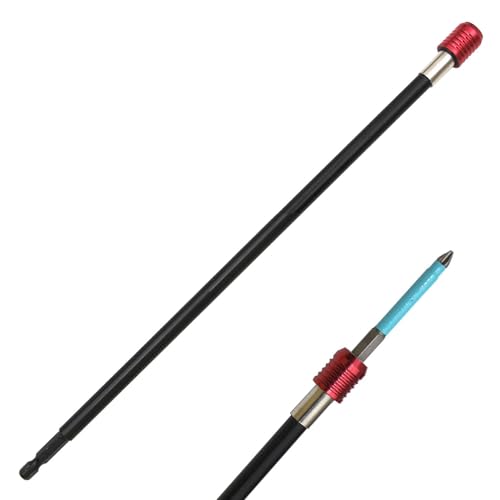 Verlängerungsstange für Elektrowerkzeuge – magnetischer Bithalter, Verlängerungswerkzeug, flexibel, 30,5 cm (12 Zoll) | Schnellspanner, Befestigung zur Verlängerung der Welle von brooksnaji