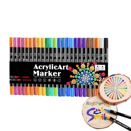 brooksnaji Acrylstifte zum Malen, Stifte für Acrylmalerei | Doppelspitze Zeichenstifte für Keramik - Kunsthandwerk zur Herstellung von Kunstmaterialien, Kreative Marker für Textilien für brooksnaji Acrylstifte zum Malen, Stifte für Acrylmalerei | Doppelspitze Zeichenstifte für Keramik - Kunsthandwerk zur Herstellung von Kunstmaterialien, Kreative Marker für Textilien für von brooksnaji