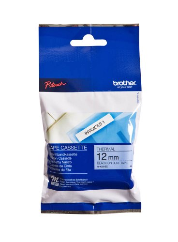 brother Beschriftungsband M-K531 / 12 mm / Druck schwarz / Band blau / für brother P-touch 55, 60, 65, 75, 80, 85, 90, 110, BB4, mini-tech brother Beschriftungsband M-K531 / 12 mm / Druck schwarz / Band blau / für brother P-touch 55, 60, 65, 75, 80, 85, 90, 110, BB4, mini-tech von brother
