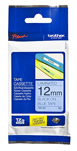 brother Beschriftungsband TZe-531 / 12 mm / Druck schwarz / Band blau / für brother P-touch 200, 210E, 220, 300, 310, 340, 340C, 350, 540, 540C, 550, 900F, 1000, 1010, 1090, 1200, 1200P, 1230PC, 1250, 1250J, 1250S, 1260VP, 1280, 1280DT, 1290, 1290DT, 1290VP, 1750, 18R, 1800, 1800E, 1830VP, 1850, 1950VP, 2030VP, 2100VP, 2400, ... brother Beschriftungsband TZe-531 / 12 mm / Druck schwarz / Band blau / für brother P-touch 200, 210E, 220, 300, 310, 340, 340C, 350, 540, 540C, 550, 900F, 1000, 1010, 1090, 1200, 1200P, 1230PC, 1250, 1250J, 1250S, 1260VP, 1280, 1280DT, 1290, 1290DT, 1290VP, 1750, 18R, 1800, 1800E, 1830VP, 1850, 1950VP, 2030VP, 2100VP, 2400, ... von brother