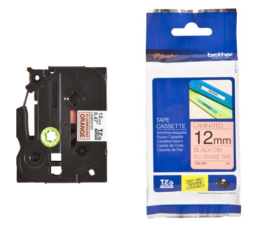 brother Beschriftungsband TZe-B31 / 12 mm / Druck schwarz / Band orange / für brother P-touch 200, 210E, 220, 300, 310, 340, 340C, 350, 540, 540C, 550, 900F, 1000, 1010, 1090, 1200, 1200P, 1230PC, 1250, 1250J, 1250S, 1260VP, 1280, 1280DT, 1290, 1290DT, 1290VP, 1750, 18R, 1800, 1800E, 1830VP, 1850, 1950VP, 2030VP, 2100VP, 2400, ... brother Beschriftungsband TZe-B31 / 12 mm / Druck schwarz / Band orange / für brother P-touch 200, 210E, 220, 300, 310, 340, 340C, 350, 540, 540C, 550, 900F, 1000, 1010, 1090, 1200, 1200P, 1230PC, 1250, 1250J, 1250S, 1260VP, 1280, 1280DT, 1290, 1290DT, 1290VP, 1750, 18R, 1800, 1800E, 1830VP, 1850, 1950VP, 2030VP, 2100VP, 2400, ... von brother