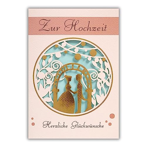 Perleberg - einzigartige Hochzeitskarte mit Paar Motiv - wunderschöne Glückwunschkarte 11,6 x 16,6 - Karte zur Hochzeit mit stilvollem Lasercut Motiv - hochwertige & besondere Hochzeitskarten Perleberg - einzigartige Hochzeitskarte mit Paar Motiv - wunderschöne Glückwunschkarte 11,6 x 16,6 - Karte zur Hochzeit mit stilvollem Lasercut Motiv - hochwertige & besondere Hochzeitskarten von Perleberg