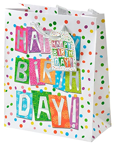 bsb Geschenktasche Geschenktüte Papiertüte Papiertasche Birthday Confetti CD-Format von bsb